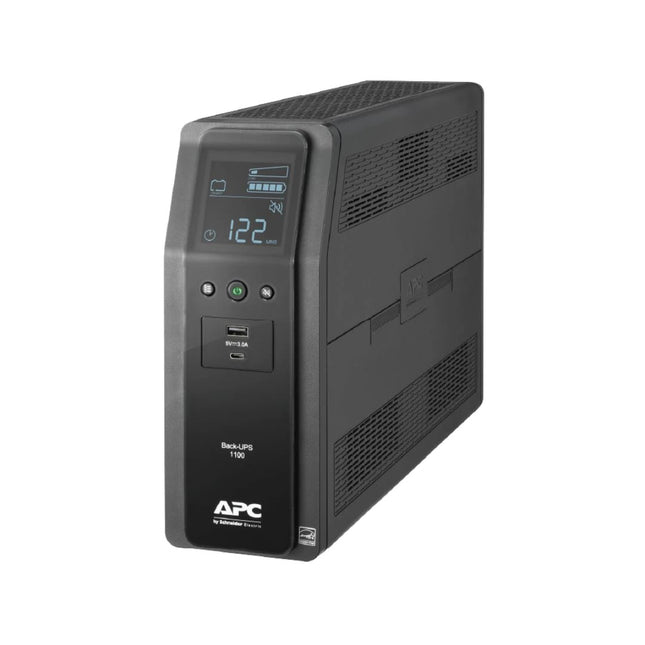 Batería de Respaldo UPS APC 1100VA con Pantalla LCD y Puertos USB (BR1100M2-LM)