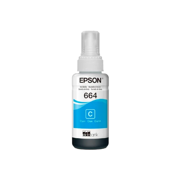 Botella de Tinta Cian Epson 664 70 ml